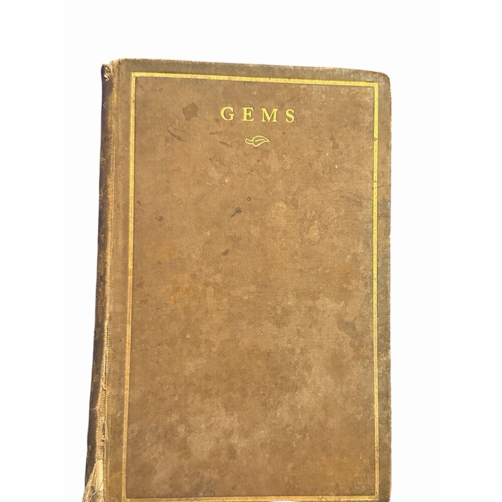 Gems 1897 Poetry Book By MARY E. VIBBERT Hardcover
